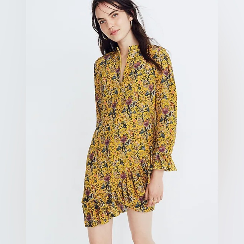 Madewell x Karen Walker® Silk Floral Loretta Dress size 2